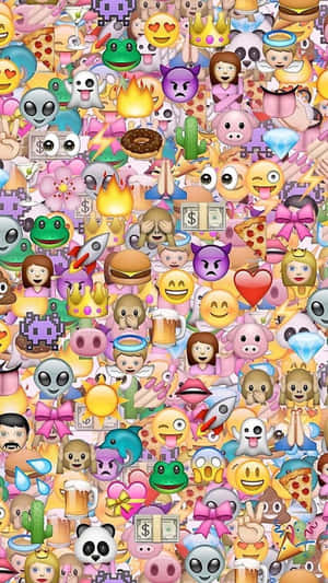 Colorful Emoji Collage.jpg Wallpaper