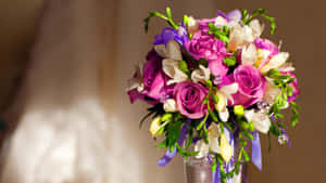 Colorful Flower Arrangement To Brighten Any Room Wallpaper