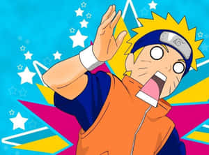 Colorful Funny Naruto Digital Art Wallpaper