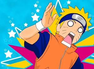 Colorful Funny Naruto Digital Art Wallpaper