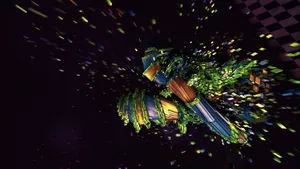 Colorful Galactic Travels Wallpaper