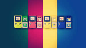 Colorful Gameboy Pokemon Editions Wallpaper