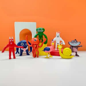 Colorful_ Garden_of_ Banban_ Figurines Wallpaper