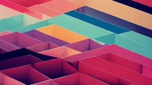 Colorful Geometric Abstract Shapes Wallpaper