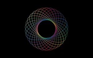 Colorful Geometric Spectrum Circle Wallpaper