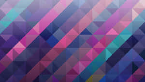 Colorful Geometric Triangle Pattern Wallpaper