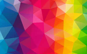 Colorful Geometric Triangles Background Wallpaper