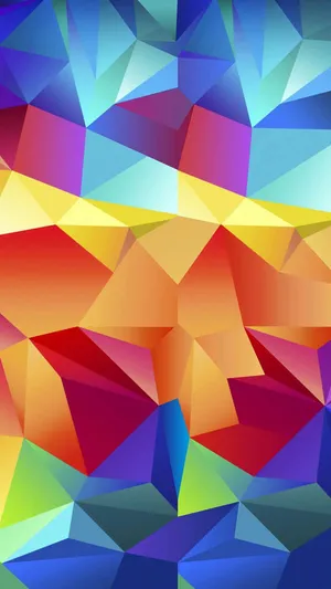 Colorful Geometric Triangles Background Wallpaper