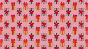 Colorful Gift Box Pattern Wallpaper