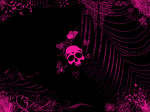 Colorful Girly Skull Wallpaper