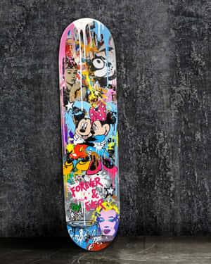 Colorful Graffiti Art Skateboard Wallpaper