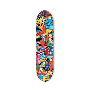 Colorful Graffiti Art Skateboard Deck Wallpaper