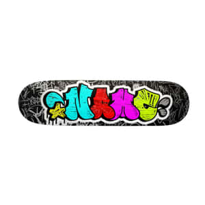 Colorful Graffiti Skateboard Deck Wallpaper