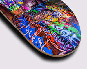 Colorful Graffiti Skateboard Deck Wallpaper