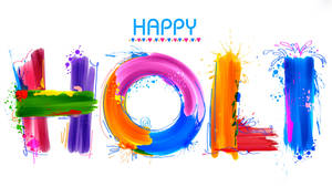 Colorful Happy Holi Hd Greeting Wallpaper