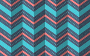 Colorful Herringbone Pattern Wallpaper