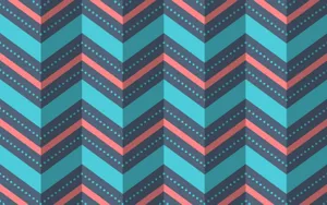 Colorful Herringbone Pattern Wallpaper