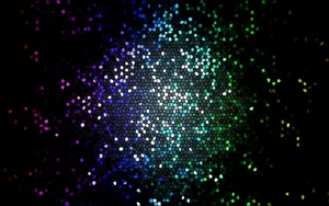 Colorful Hexagonal Bokeh Pattern Wallpaper