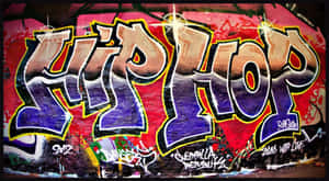 Colorful Hip Hop Graffiti Making A Statement Wallpaper