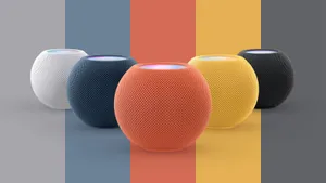 Colorful Home Pod Mini Lineup Wallpaper