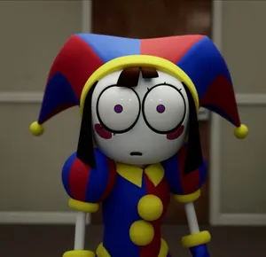 Colorful Jester Character3 D Animation Wallpaper