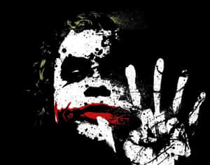 Colorful Joker Painting On A Vivid Background Wallpaper