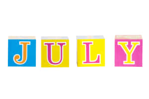 Colorful July Blocks Wallpaper