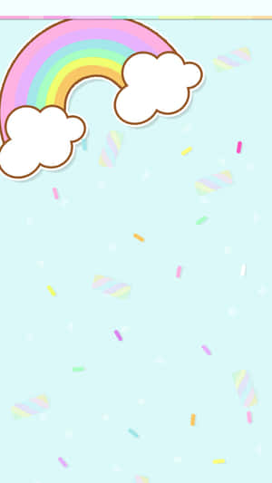 Colorful Kawaii Rainbow Wallpaper For Mobile Wallpaper