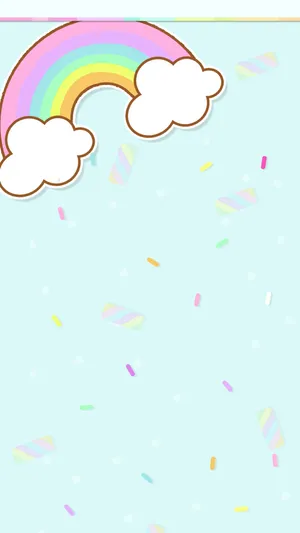 Colorful Kawaii Rainbow Wallpaper For Mobile Wallpaper