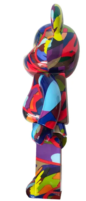 Colorful Kaws Bearbrick Figure Wallpaper