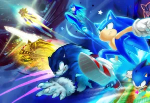 Colorful Kids Playing Puzzle Game Wallpaper