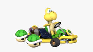 Colorful Koopa Troopa Marching On A Sunny Day Wallpaper