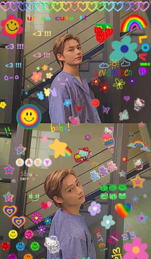 Colorful Kpop Kawaii Vibes Wallpaper