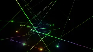 Colorful Laser Light Show Display Wallpaper