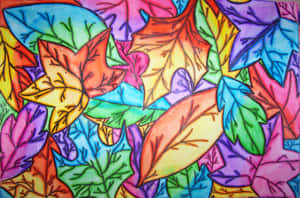 Colorful_ Leaves_ Artwork Wallpaper