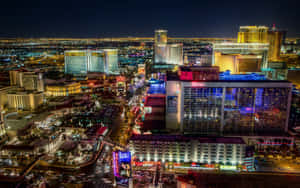 Colorful Lights Of The Las Vegas Strip Wallpaper