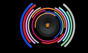 Colorful Music Speaker Creative Illustration Wallpaper