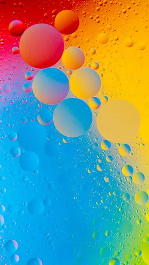 Colorful Oiland Water Abstract Wallpaper