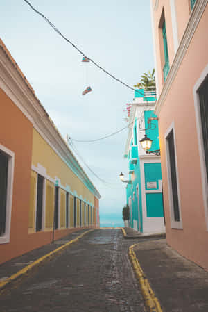 Colorful_ Old_ San_ Juan_ Street_ Puerto_ Rico Wallpaper