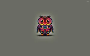 Colorful Owl Cute Girly Ipad Wallpaper