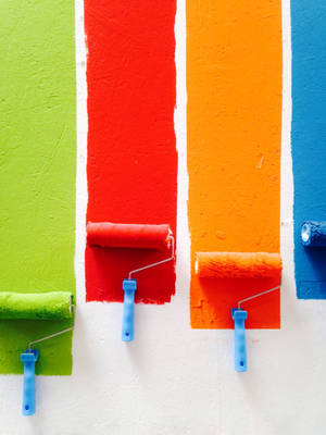 Colorful Paint Bursting With Creativity Wallpaper