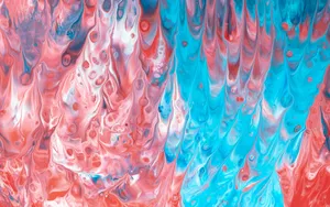 Colorful Paint Drip Abstract Art Wallpaper