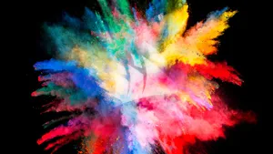 Colorful Paint Explosion Wallpaper