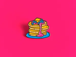 Colorful Pancake Pinon Pink Background Wallpaper