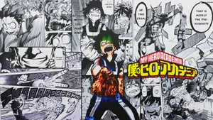 Colorful Panels Of Manga Pages Wallpaper