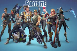 Colorful Playground With Happy Children Wallpaper