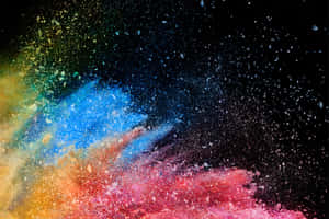 Colorful Powder Explosion Art Wallpaper