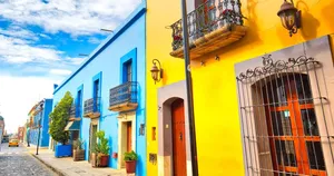 Colorful Residences In Oaxaca Wallpaper