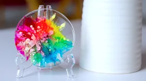 Colorful Resin Art Piece Wallpaper