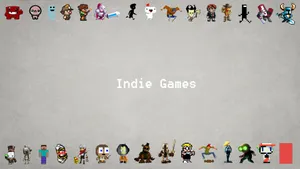 Colorful Retro Indie Game World Wallpaper